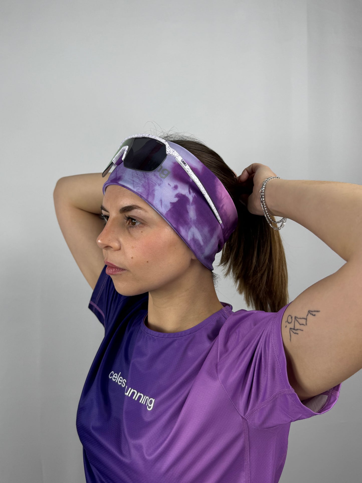 Bandeau Fuchsia Celeste running