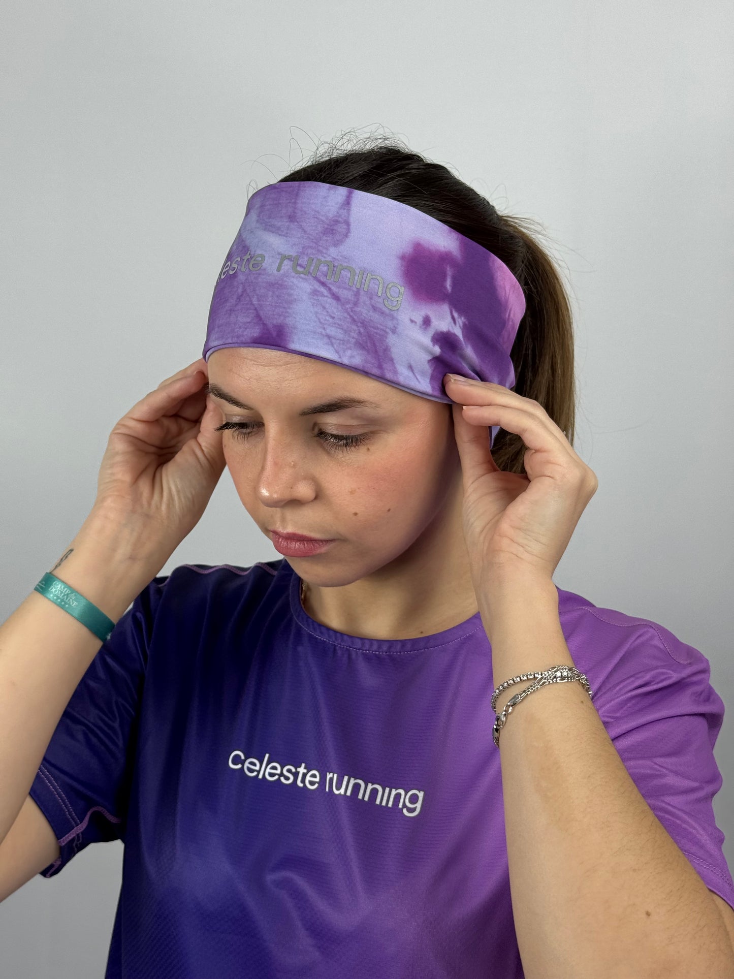 Bandeau Fuchsia Celeste running